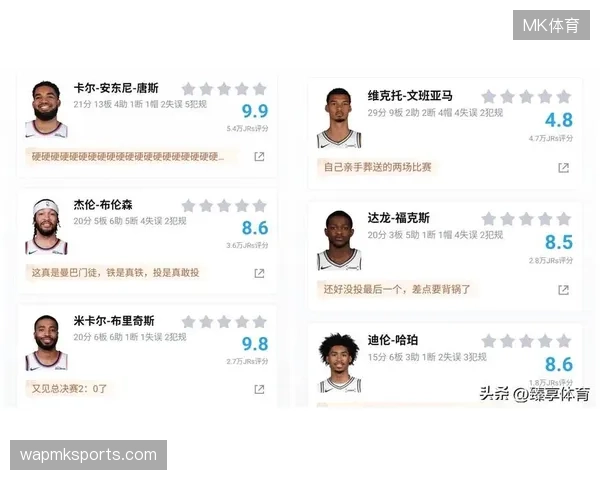 文班亚马总决赛数据亮眼,但末节决胜时刻被唐斯针对性防守后效率明显下滑 文班亚马总决赛数据亮眼,但末节决胜时刻被唐斯针对性防守后效率明显下滑